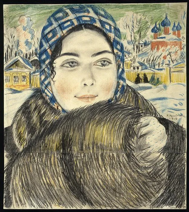 Young Merchant’s Wife in a Checked Headscarf